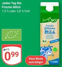 Globus Jeden Tag Bio Frische Milch Angebot