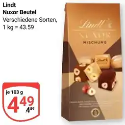 Globus Lindt Nuxor Beutel Angebot