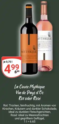 Globus La Cuvée Mythique Vin de Pays d'Oc Rot oder Rosé Angebot