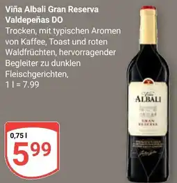 Globus Viña Albali Gran Reserva Valdepeñas DO Angebot