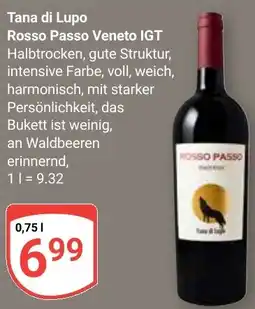 Globus Tana di Lupo Rosso Passo Veneto IGT Angebot
