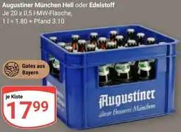 Globus Augustiner München Hell oder Edelstoff Angebot