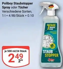 Globus Poliboy Staubstopper Spray oder Tücher Angebot