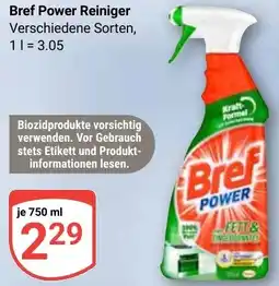 Globus Bref Power Reiniger Angebot