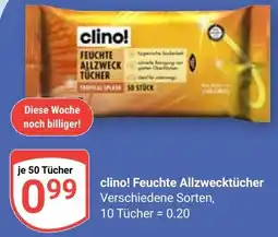 Globus clino! Feuchte Allzwecktücher Angebot