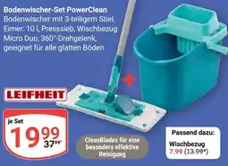 Globus LEIFHEIT Bodenwischer-Set PowerClean Angebot