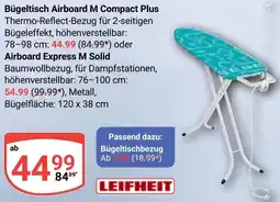 Globus LEIFHEIT Bügeltisch Airboard M Compact Plus oder Airboard Express M Solid Angebot