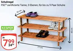 Globus KESPER Schuhregal Angebot