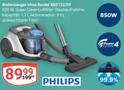 Globus PHILIPS Bodensauger ohne Beutel XB2122/09 Angebot