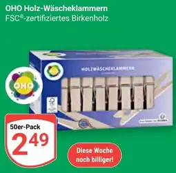 Globus OHO Holz-Wäscheklammern Angebot