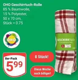 Globus OHO Geschirrtuch-Rolle Angebot
