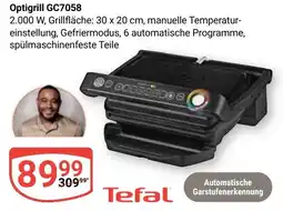 Globus Tefal Optigrill GC7058 Angebot