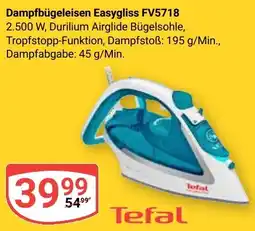 Globus Tefal Dampfbügeleisen Easygliss FV5718 Angebot
