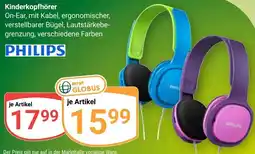 Globus PHILIPS Kinderkopfhörer Angebot