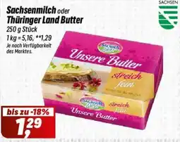 Simmel Sachsenmilch oder Thüringer Land Butter Angebot