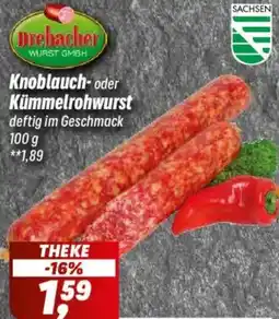 Simmel Drebacher Knoblauch oder Kümmelrohwurst Angebot
