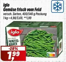 Simmel iglo Gemüse frisch vom Feld Angebot