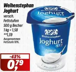 Simmel Weihenstephan Joghurt Angebot