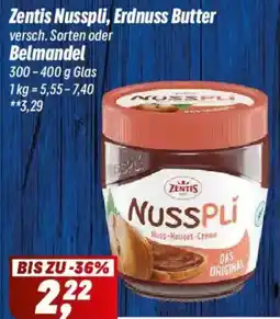 Simmel Zentis Nusspli, Erdnuss Butter oder Belmandel Angebot