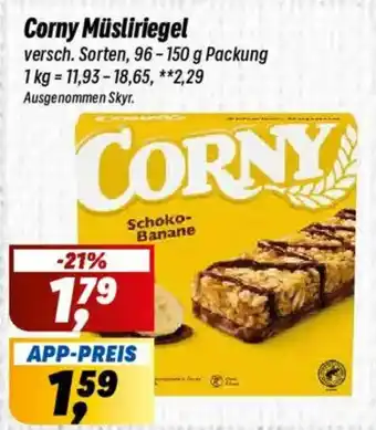 Simmel Corny Müsliriegel Angebot