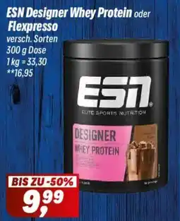 Simmel ESN Designer Whey Protein oder Flexpresso Angebot