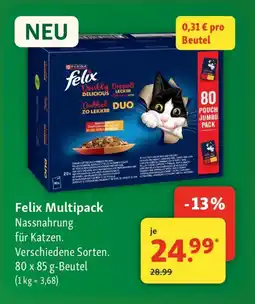 Fressnapf Felix Multipack Nassnahrung für Katzen Angebot
