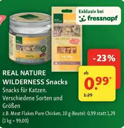 Fressnapf REAL NATURE WILDERNESS Snacks Angebot