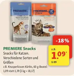 Fressnapf PREMIERE Snacks Snacks für Katzen Angebot