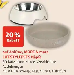 Fressnapf auf Anione, MORE & more LIFESTYLEPETS Näpfe Angebot