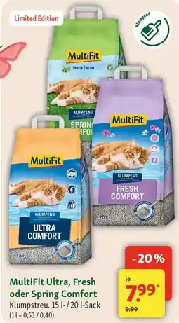 Fressnapf MultiFit Ultra, Fresh oder Spring Comfort Angebot