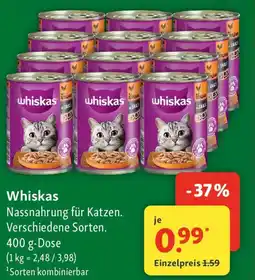 Fressnapf Whiskas Nassnahrung für Katzen Angebot