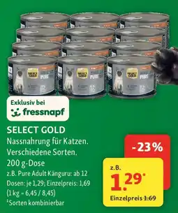 Fressnapf SELECT GOLD Nassnahrung für Katzen Angebot