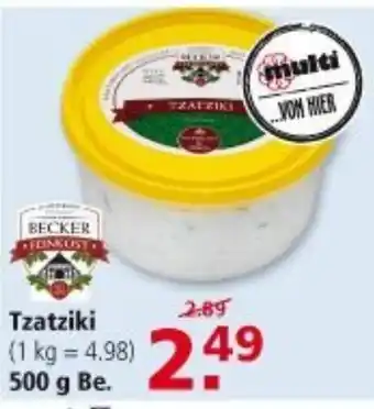 Multi Markt Tzatziki 500g Becher Angebot