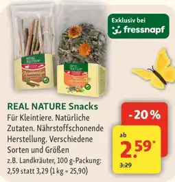 Fressnapf REAL NATURE Snacks Angebot
