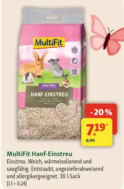 Fressnapf MultiFit Hanf-Einstreu Angebot