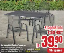 B1 Discount Baumarkt Gartenmöbel-Serie Toulouse Stapelstuhl Angebot