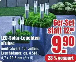 B1 Discount Baumarkt LED-Solar-Leuchten Tube Ger-Set Angebot