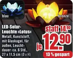 B1 Discount Baumarkt LED-SolarLeuchte Lotus Angebot