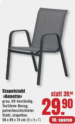 B1 Discount Baumarkt Stapelstuhl Annette Angebot
