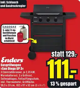 B1 Discount Baumarkt Enders Gasgrillwagen San Diego UP 3 Angebot