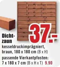 B1 Discount Baumarkt Dichtzaun Angebot