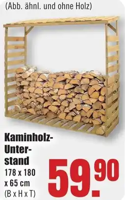 B1 Discount Baumarkt Kaminholz- Unterstand Angebot