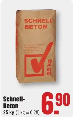 B1 Discount Baumarkt Schnell Beton Angebot