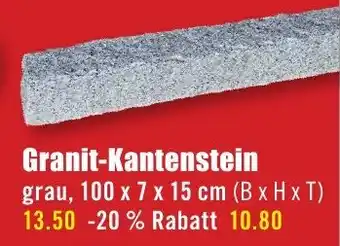 B1 Discount Baumarkt Granit-Kantenstein Angebot