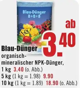 B1 Discount Baumarkt Blau-Dünger Angebot