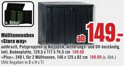 B1 Discount Baumarkt Mülltonnenbox Stora way Angebot