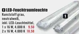 B1 Discount Baumarkt LED-Feuchtraumleuchte Angebot