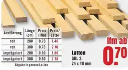 B1 Discount Baumarkt Latten Angebot