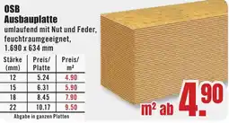 B1 Discount Baumarkt OSB Ausbauplatte Angebot
