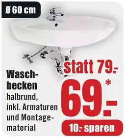 B1 Discount Baumarkt Waschbecken Angebot